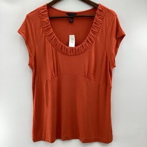 Banana Republic Factory Terracotta Short Sleeve Top